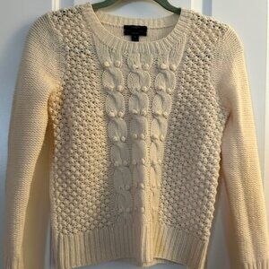 XS cream colored JCrew knit, good condition